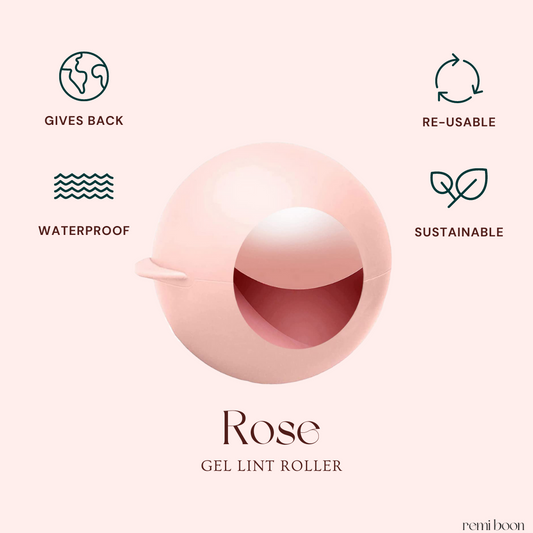 Reusable Gel Lint Roller - Rose